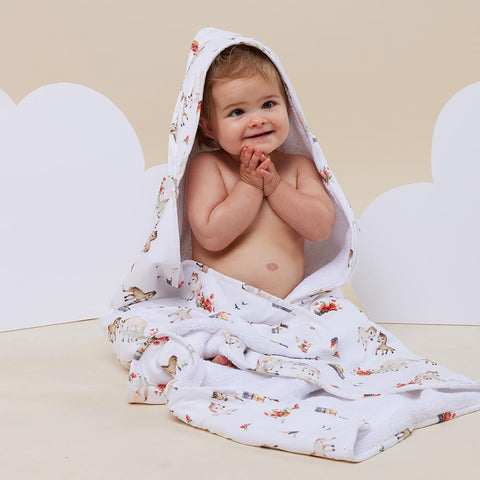 Pony Pal organic Hooded Baby Towel