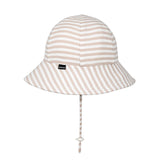 Toddler Bucket Sun Hat- Natural Stripe SS25