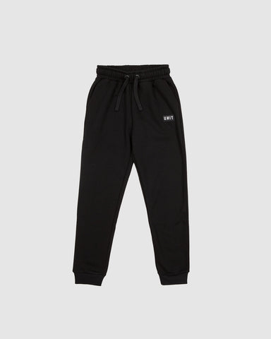 Stack Youth Fleece Track Pants- Black AW25
