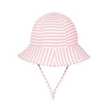 Girls Toddler Bucket Sun Hat- Pink Stripe SS25