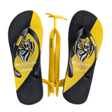 AFL - Richmond Tigers Regular Thongs + Additional Straps