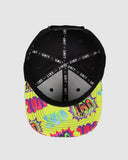 Stomp Youth Flat Peak Snapback Cap- Black SS25