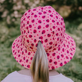Girls Ponytail Bucket Sun Hat- Ladybug SS25