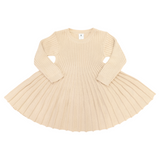 Knit Swing Dress Beige AW25
