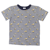 Trucks and Diggers Print Tee Navy SS24