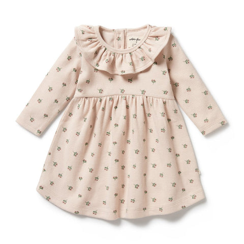 Emily Floral Organic Ruffle Dress AW24