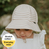 Toddler Bucket Sun Hat- Natural Stripe SS25