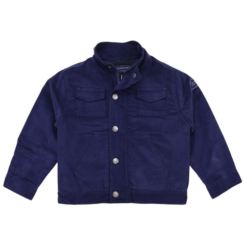 Sherpa Lined Cord Jacket- Navy AW25