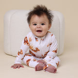 Lion Organic Snugglesuit Convertible Romper AW26