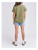 Washed Tee Khaki SS25