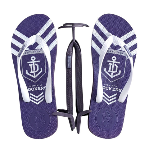 AFL - Fremantle Dockers Regular Thongs + Additional Straps