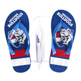 AFL - Western Bulldogs KIDS Thongs + Additional Straps