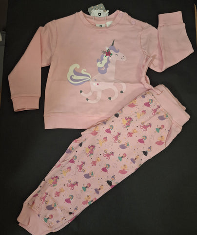 Dancing Unicorn Pyjamas Pink AW25