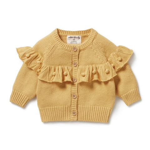 Dijon Knitted Ruffle Cardigan AW24