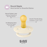 BIBS Colour- Size Three | Ivory 2pack