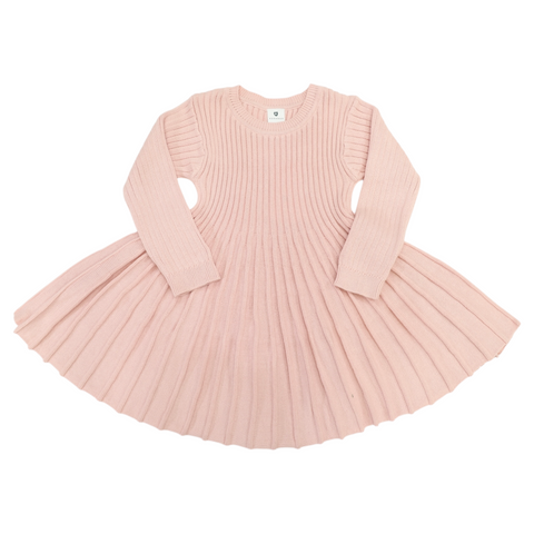 Knit Swing Dress Pink AW25
