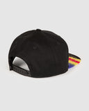 Electric Youth Headwear Flat Peak Snapback Black SS25