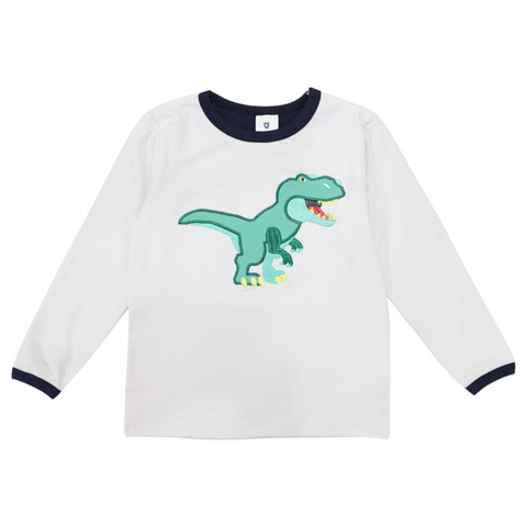 T-REX Applique Tee- Grey AW25