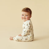 Petit Garden Organic Zipsuit  with Feet AW24