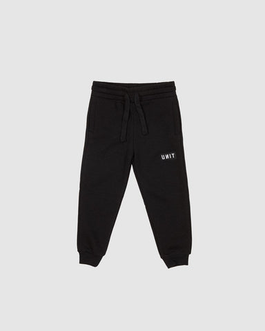 Stack Kids Fleece Track Pants- Black AW25