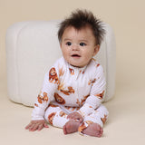 Lion Organic Snugglesuit Convertible Romper AW26