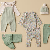 Mint Green Knitted Ruffle Overall AW24