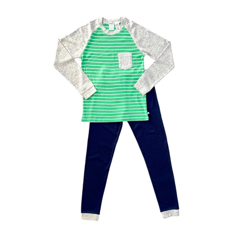 Navy Stripe Plain SNR PJ AW23