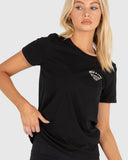 UNIT BROKEN LADIES TEE- BLACK