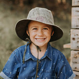Heritage Explorer Boys Kids Reversible Sun Hat- Bark/ Olive