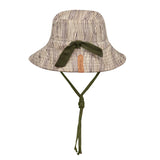 Heritage Explorer Boys Kids Reversible Sun Hat- Bark/ Olive