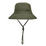 Heritage Explorer Boys Kids Reversible Sun Hat- Bark/ Olive