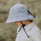 Heritage Explorer Boys Kids Reversible Sun Hat- Charlie/ Indigo