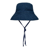 Heritage Explorer Boys Kids Reversible Sun Hat- Charlie/ Indigo