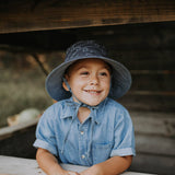 Heritage Explorer Boys Kids Reversible Sun Hat Crew/ Steel