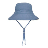 Heritage Explorer Boys Kids Reversible Sun Hat Crew/ Steel