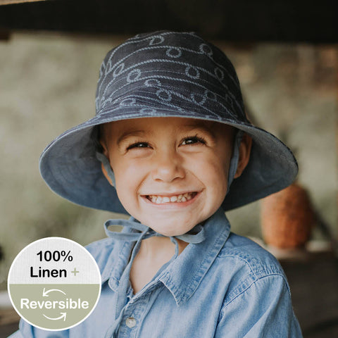 Heritage Explorer Boys Kids Reversible Sun Hat Crew/ Steel