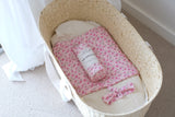 Pink Blossom Jersey Wrap with Topknot headband