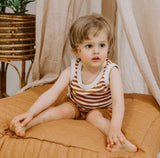 Biscuit Stripe Organic Singlet SS22