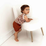 Biscuit Stripe Organic Singlet SS22