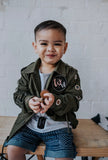 Boys Stitched Denim Shorts