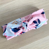 PEONY ROSE FLORAL TOP KNOT HEADBAND