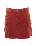 Scarlett Cord Skirt- Toffee