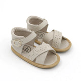 Madison Sandal - Eggshell White Wax Leather
