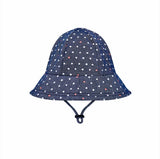 Girls Toddler Bucket Hat Hearts Print