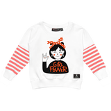 Girl Power Baby T-shirt- Cream