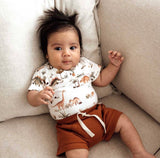 Dino Organic Short Sleeve Bodysuit SS22