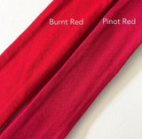 BURNT RED TOP KNOT HEADBAND