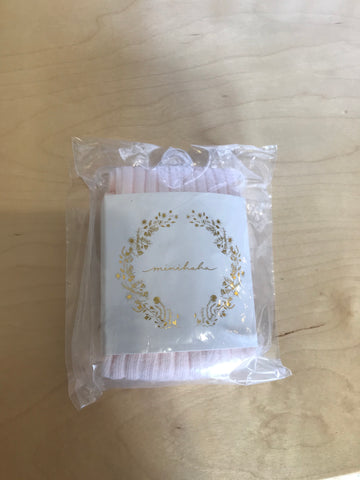 Pale Pink Rib Tights