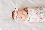 LILAC FLORAL TOP KNOT HEADBAND