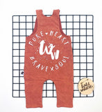 Rust Reversible Romper